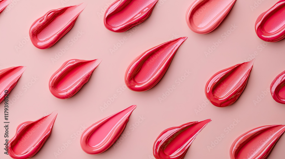 Obraz premium Vibrant pink paint strokes on soft background create beauty