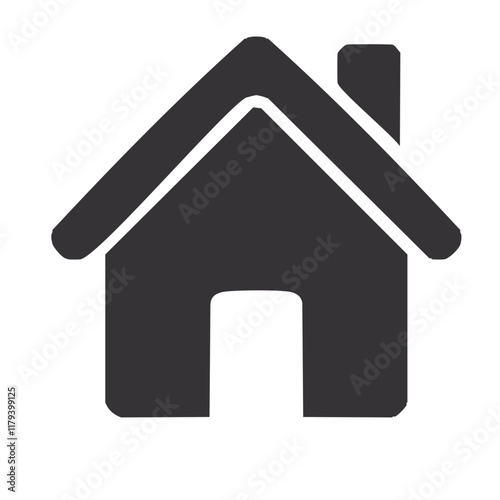 house icon on a white background vector app design