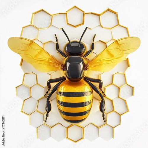 Realistic 3D Honey Drip – Isolated Vector on White Background