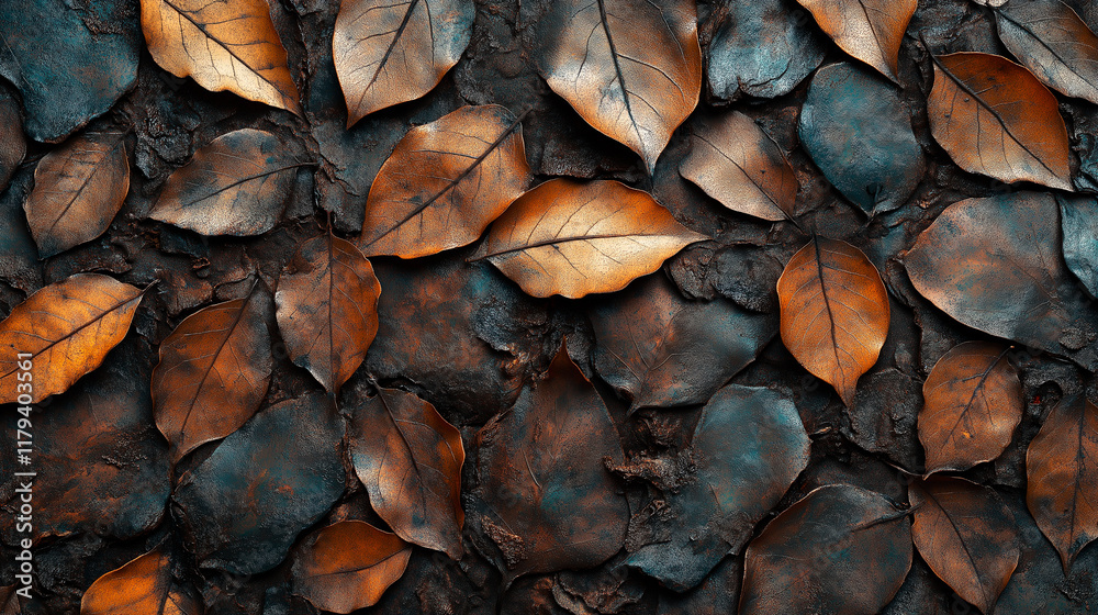 A forest floor texture, detailed leaves and soil with a natural, earthy feel. A forest floor texture, detailed leaves and soil with a natural, earthy feel.