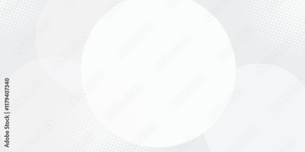 White geometric abstract background overlapping layers on bright space with dot effect decoration. Circle style concept White geometric abstract background overlapping layers on bright space with dot effect decoration. Circle style concept