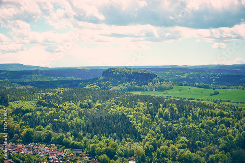 Lilienstein in der Sächsischen Schweiz, Deutschland