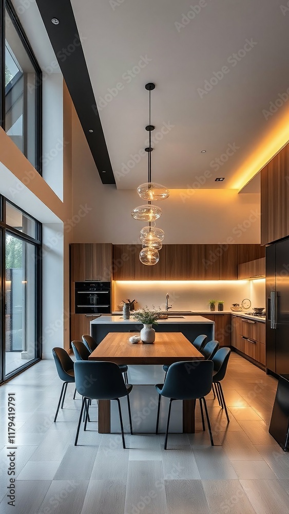 Fototapeta premium modern dining room with table