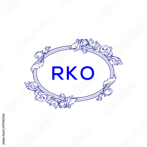 RKO Letter Initial Logo Design Template Vector Illustration photo