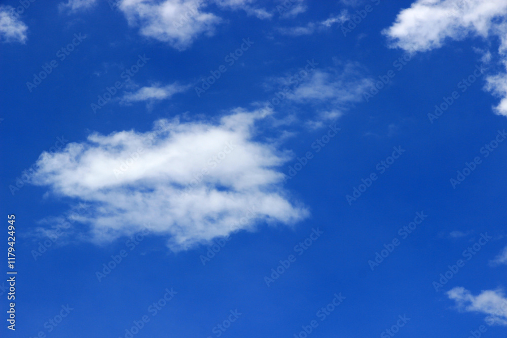 Fototapeta premium Blue sky with clouds background. It's beautiful and natural.