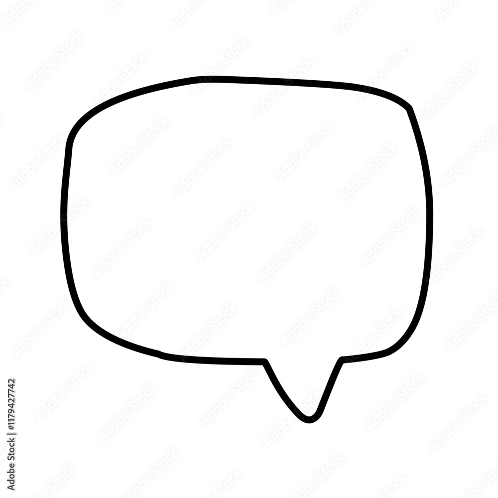 Speech Bubble Line Speech Bubble Line