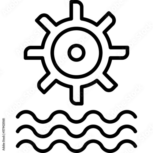 Hydro Power Icon