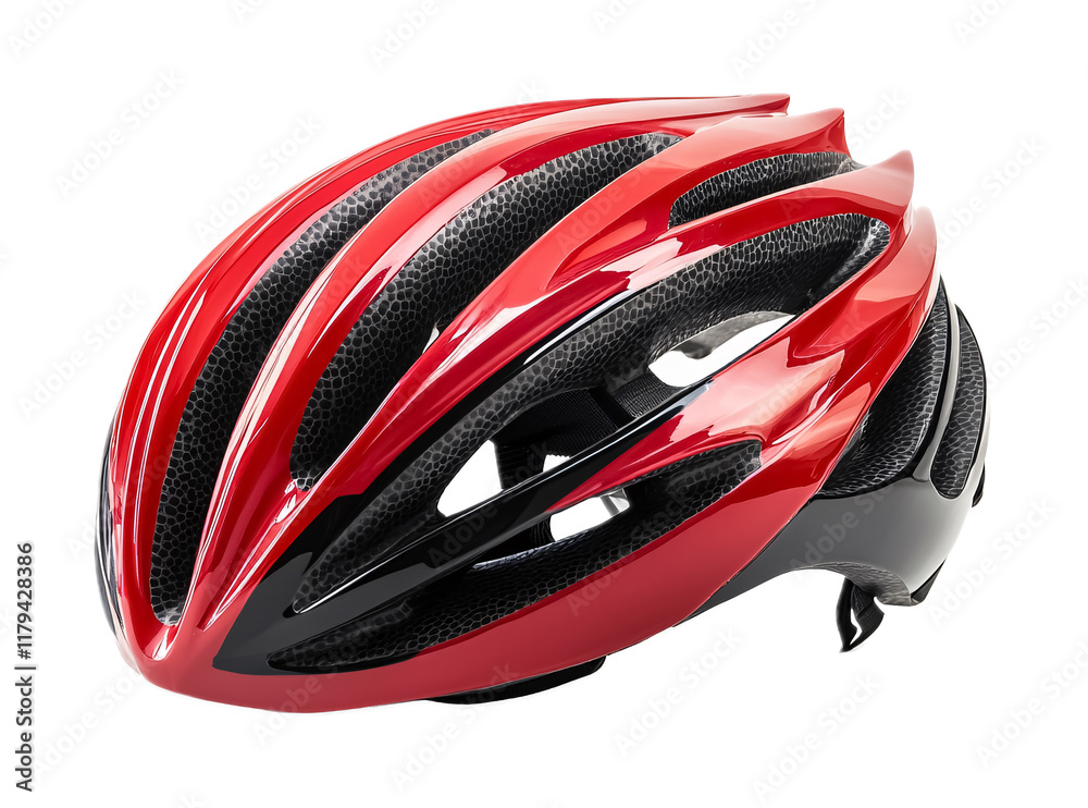 Stylish Bike Helmet for Safety Isolated on White Background Stylish Bike Helmet for Safety Isolated on White Background