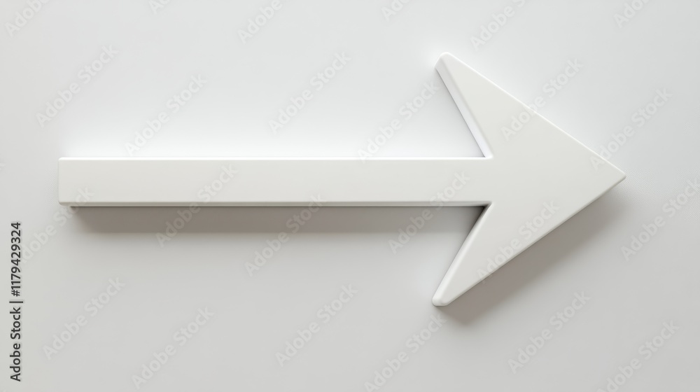 A thick white arrow pointing to the right A thick white arrow pointing to the right