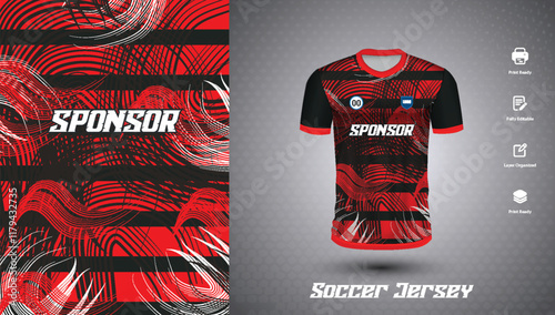 Soccer jersey design for sublimation or sports t shirt design for cricket