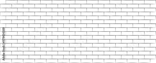 Brick wall seamless pattern. Stone block structure wallpaper texture. Vintage old background in vector flat style.