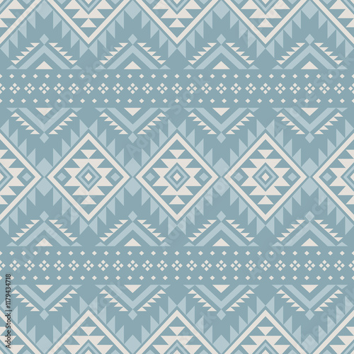 Southwest Aztec geometric Native American Mexican Navajo tribal ethnic boho indian texture ornament seamless pattern fabric colorful design vector for woven textile printing blanket rug carpet fashion