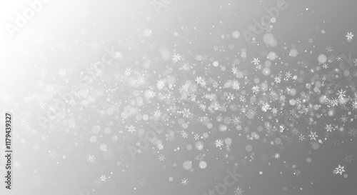 Wallpaper Mural "Winter's Whisper: Delicate Snowflakes in a Serene Winter Scene" Torontodigital.ca