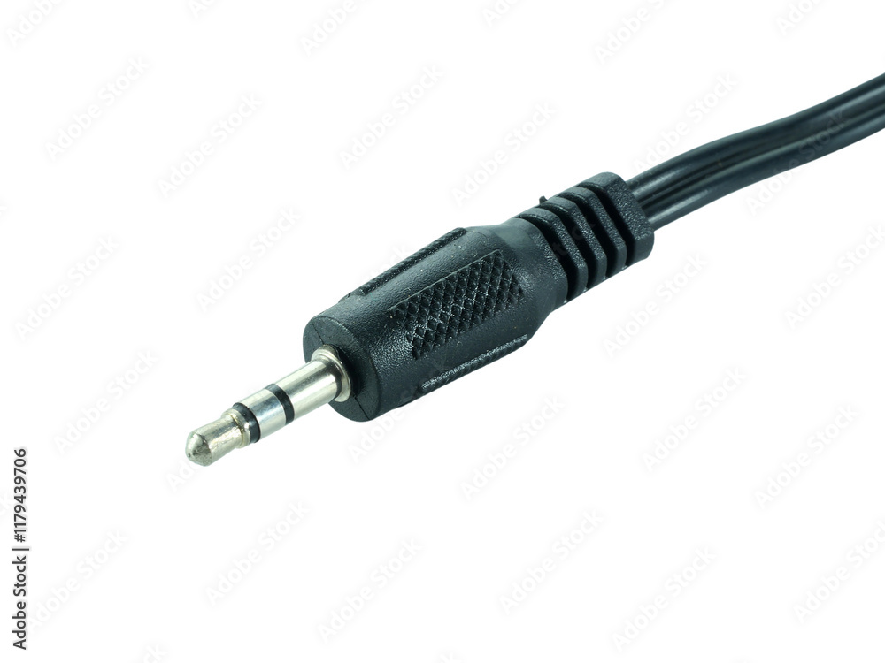 Wire cable of usb and adapter isolated on white background with clipping path.Electronic Connector.Selection focus. Wire cable of usb and adapter isolated on white background with clipping path.Electronic Connector.Selection focus.