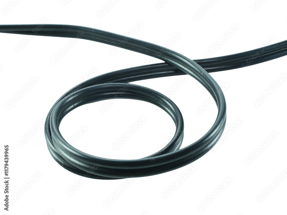 Wire cable of usb and adapter isolated on white background with clipping path.Electronic Connector.Selection focus. Wire cable of usb and adapter isolated on white background with clipping path.Electronic Connector.Selection focus.