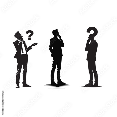 business people wondering