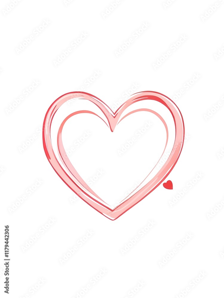 Love heart vector image white background Love heart vector image white background