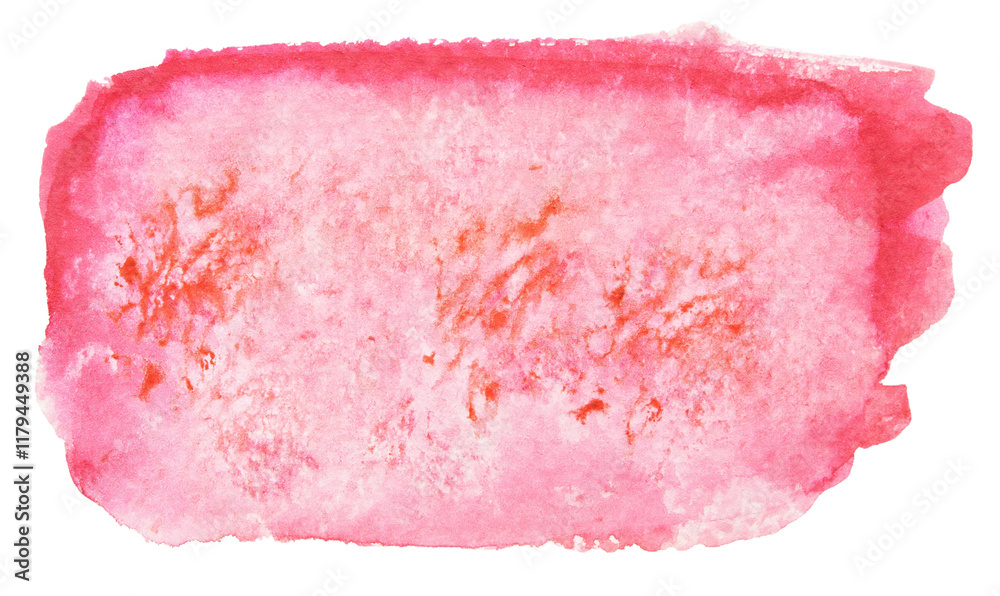 Abstract red watercolor texture with irregular brush strokes and vibrant pink Abstract red watercolor texture with irregular brush strokes and vibrant pink
