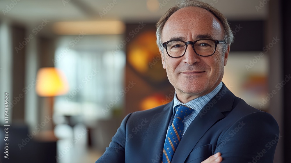 Fototapeta premium Portrait of a Mature Businessman