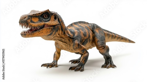 Allosaurus Dinosaur Isolated on White. Generative AI photo