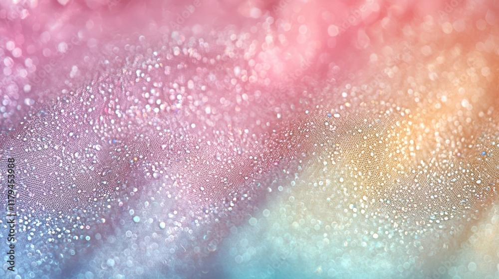 Fototapeta premium Dreamy Dewdrops: A Pastel Paradise of Water Droplets