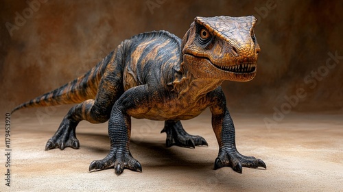 Realistic Thescelosaurus Dinosaur Isolated. Generative AI photo