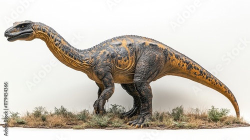 Corythosaurus Dinosaur on White Background. Generative AI photo