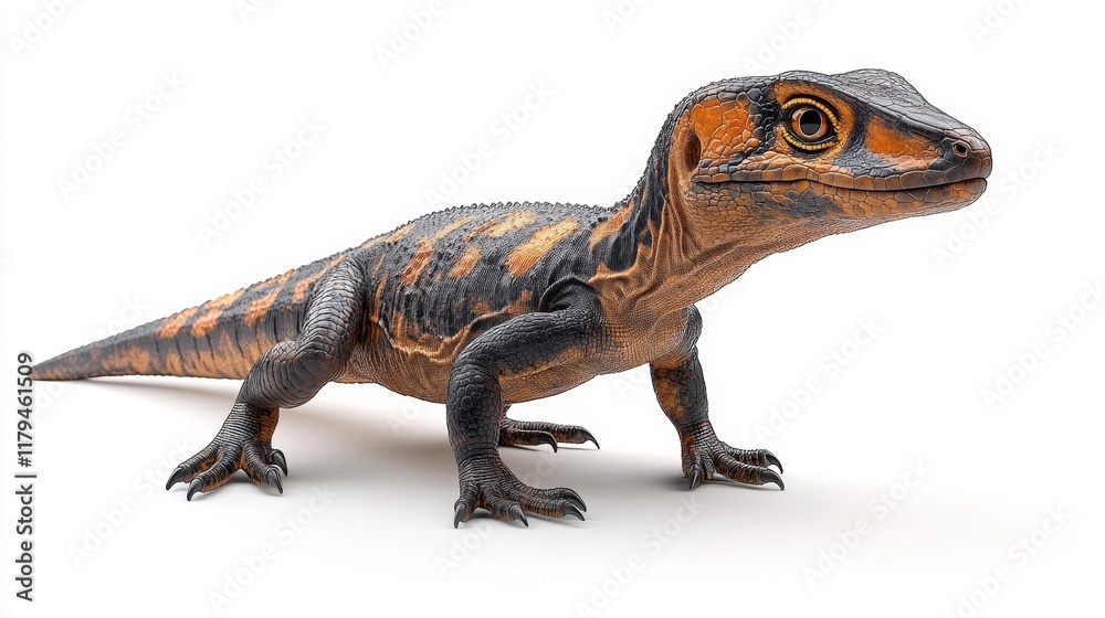 Obraz premium Hypsilophodon isolated on white. Generative AI
