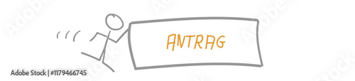 Antrag Banner lang leer beantragen