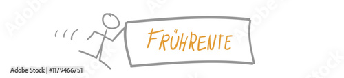 Fahne Frührente Rente 