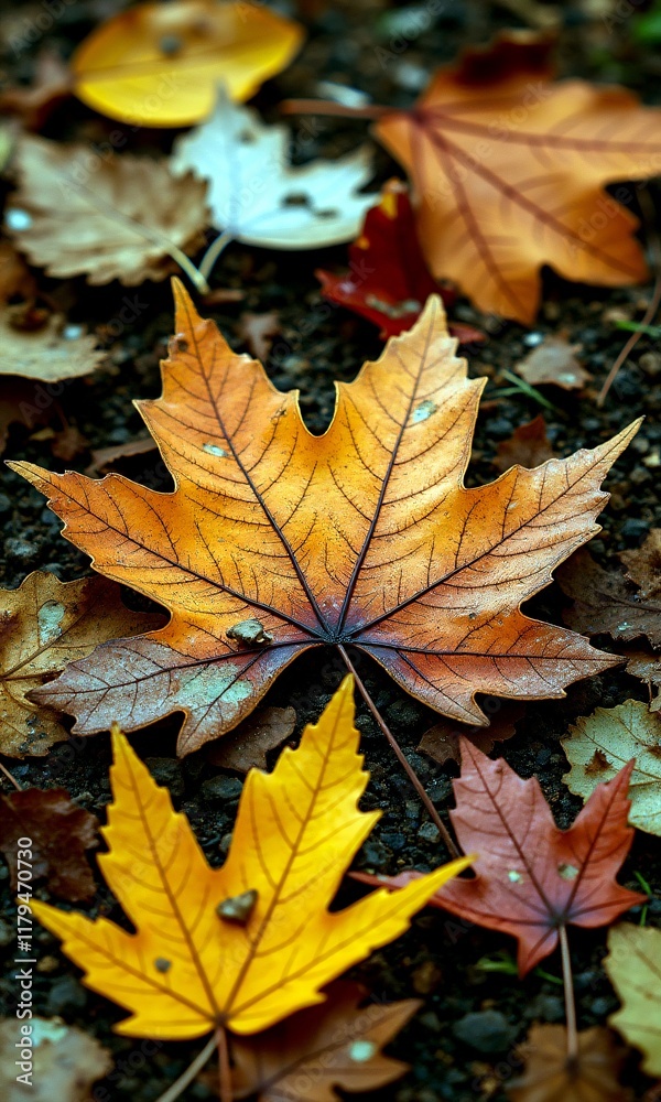 Fallen Autumn Leaves on a Forest Floor Fallen Autumn Leaves on a Forest Floor