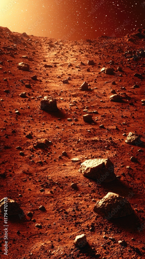 Hyper-Realistic Mars Landscape: Red Cliffs, Alien Terrain, Futuristic Rover, and Distant Olympus Mons Hyper-Realistic Mars Landscape: Red Cliffs, Alien Terrain, Futuristic Rover, and Distant Olympus Mons