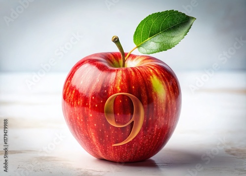 Double Exposure: Red Apple Nine - Surreal Fruit Photography