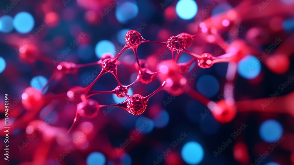 Glowing Futuristic Peptide Complex Interacting with DNA Strands,Abstract Biological Innovation Glowing Futuristic Peptide Complex Interacting with DNA Strands,Abstract Biological Innovation