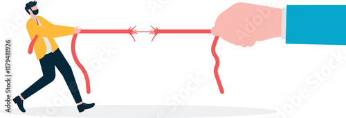 Social media illustration, business concept, web design

