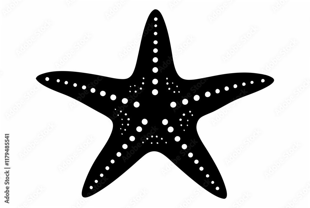 starfish black silhouette vector starfish black silhouette vector