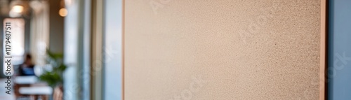 Modern office interior with textured wall and blurred background elements. Free Download Modern office interior with textured wall and blurred background elements. - GFXLoad