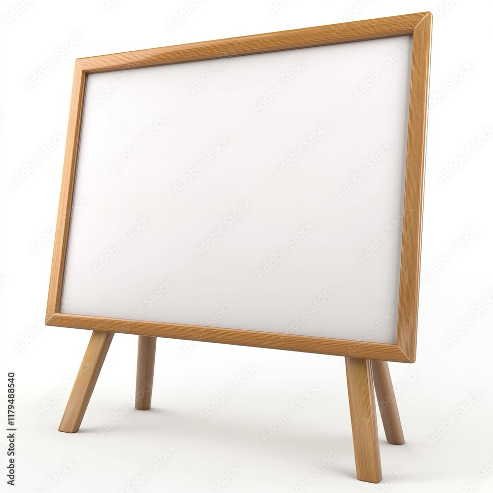 Single 3D Whiteboard – Modern Design, Clean Surface, Professional Office Equipment, Isolated on White Background Single 3D Whiteboard – Modern Design, Clean Surface, Professional Office Equipment, Isolated on White Background