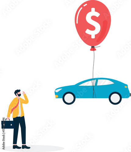 Social media illustration, business concept, web design

