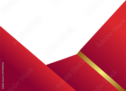 Free Download Modern Red Gold Corner Border - GFXLoad