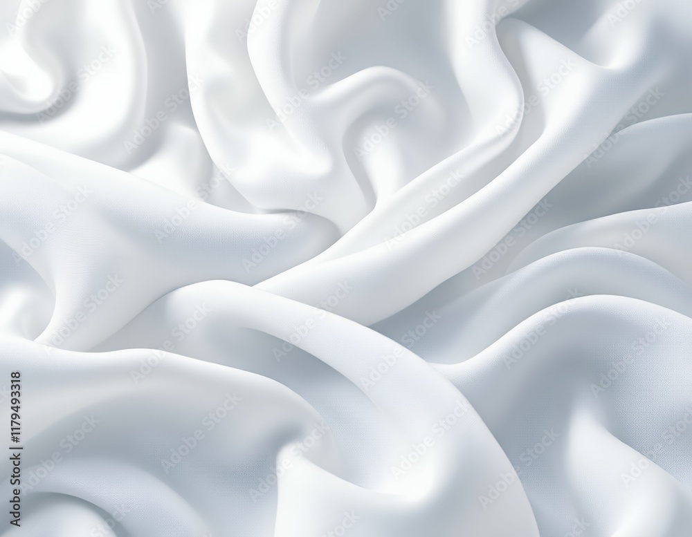 Obraz premium Serene White Silk: Abstract Drapery in Soft Light