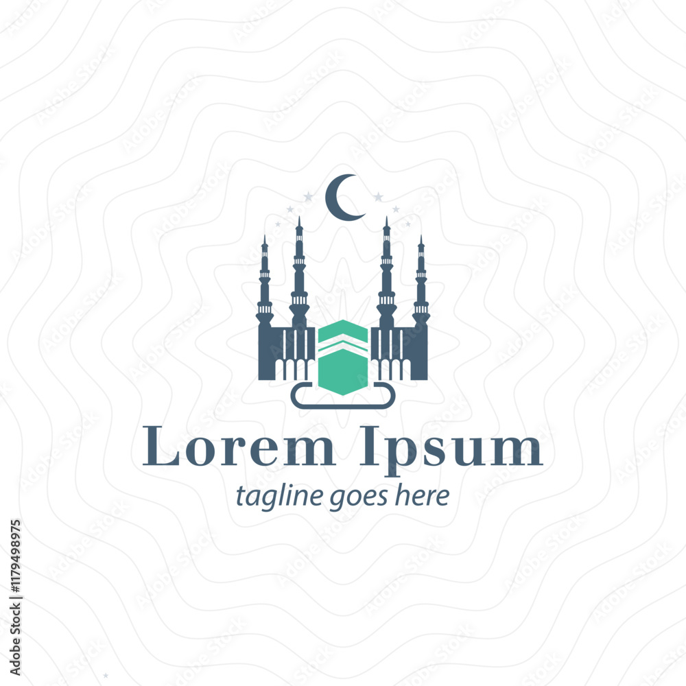 Fototapeta premium Islamic logo design. Mosque logo. Islam logo