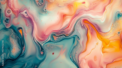 Vibrant Abstract Designs with Gradient Patterns, Fluid Swirls, and Textured Bubbles