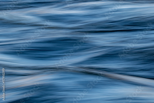 Blue tones water surface as background photo