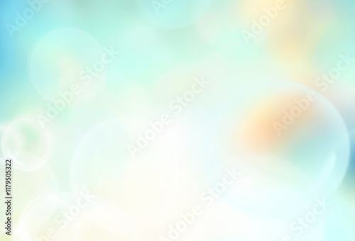 Blue abstract background blur with bokeh