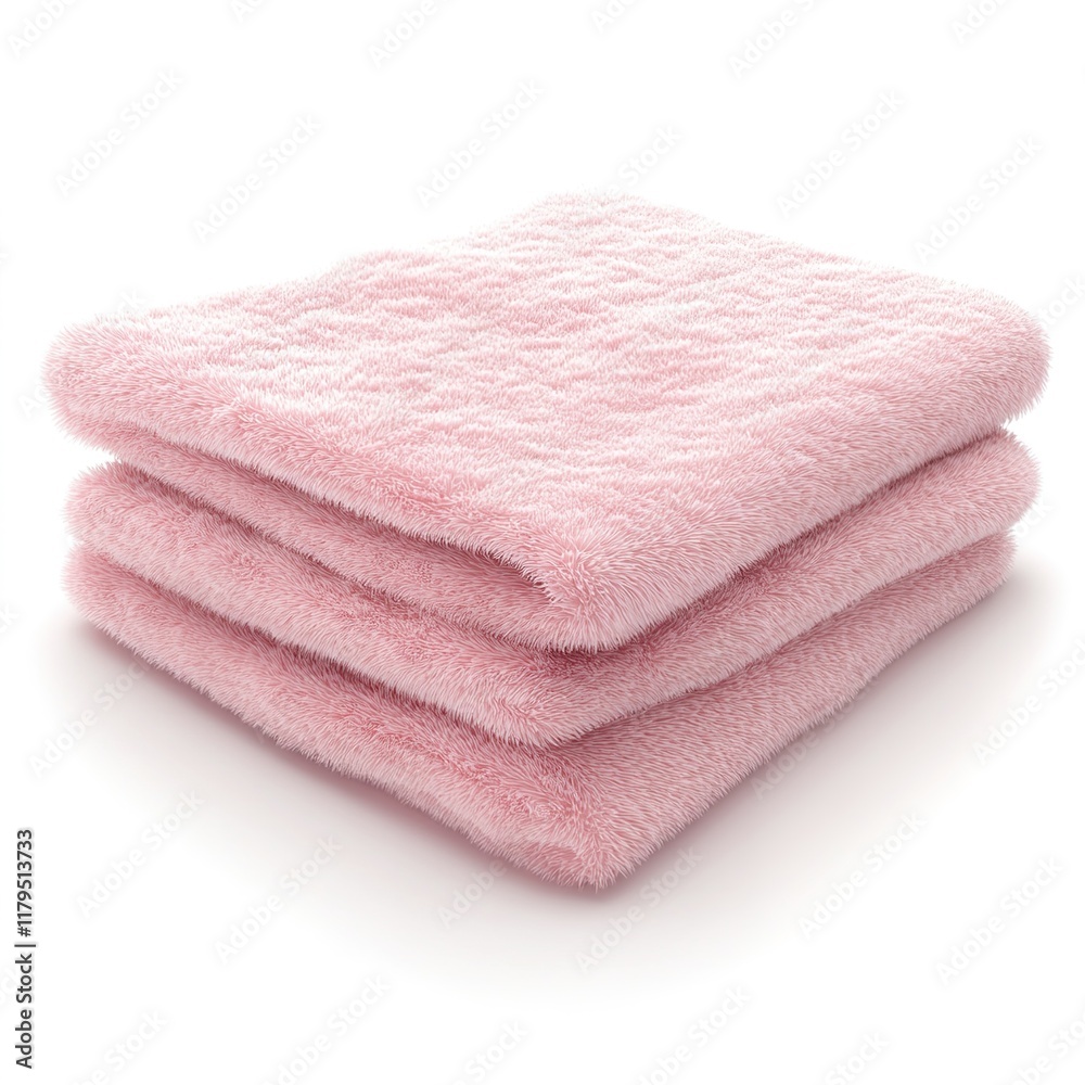 3D Soft Fluffy Plastic Towel – Realistic Textured Design 3D Soft Fluffy Plastic Towel – Realistic Textured Design