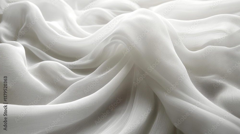 Fototapeta premium Soft White Fabric Texture. Generative AI