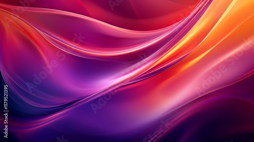 Wallpaper Mural A vibrant abstract background filled with flowing colors of purple, orange, and red for creative projects. Torontodigital.ca