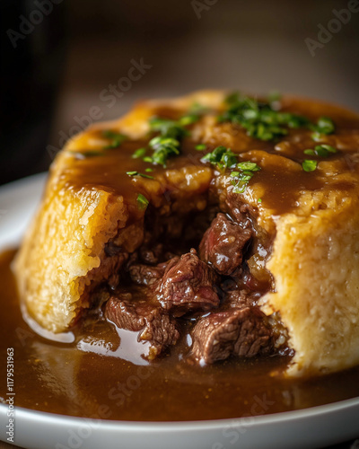 British Steak and Kidney Pudding