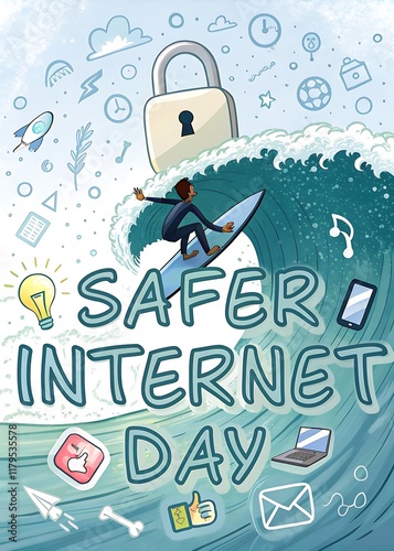 safer internet day online safety icons. safer internet day, Poster, Banner, 
